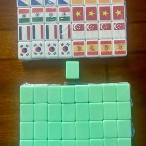 Friendly game set 65 tiles 36mm*28mm*18mm White/Green Friendly game set 65 tiles 36mm*28mm*18mm White/Green