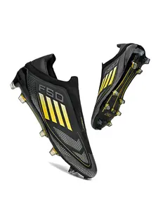 New Women's Football Shoes Anti-Slip War Boots Ag Nails Professional Competition Training Outdoor Lawn Soccer Boots High-Top Breathable Adult Soccer Cleats