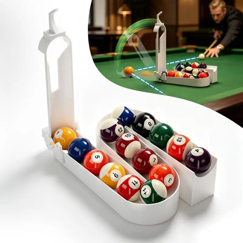 Billiards Training Tool Pool Shot Practice Aid with Non-Slip Base Portable Cue Training Equipment for Improving Accuracy and Great Gift for Men Dad Husband Boyfriend Birthday & Holiday Gift Ideas & Pool Lovers