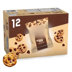 Famous Amos Classic Chocolate Chip Cookies Bite-size 12 Pack Box 12 oz Resealable Bags Crunchy Semi-sweet Snack
