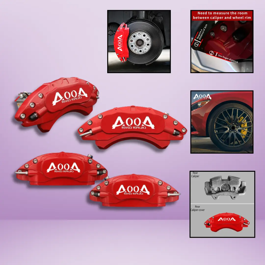 AOOA Brake Cover Compatible for Honda Accord - 1 Set with 4 Pieces (Front and Rear) Car Accessories