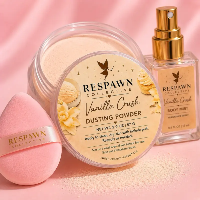 Vanilla Dusting Powder Layering Set - Perfume Mist, Powder Puff - Beauty & Personal Care Product Vanilla Dusting Powder Layering Set - Perfume Mist, Powder Puff - Beauty & Personal Care Product