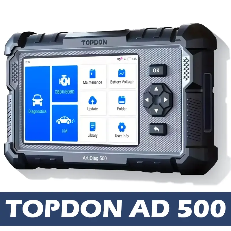 TOPDON AD500 OBD2 Scanner Car Code Reader Scan Tool 6 Reset Functions 4 Systems Diagnostics, Summervibes