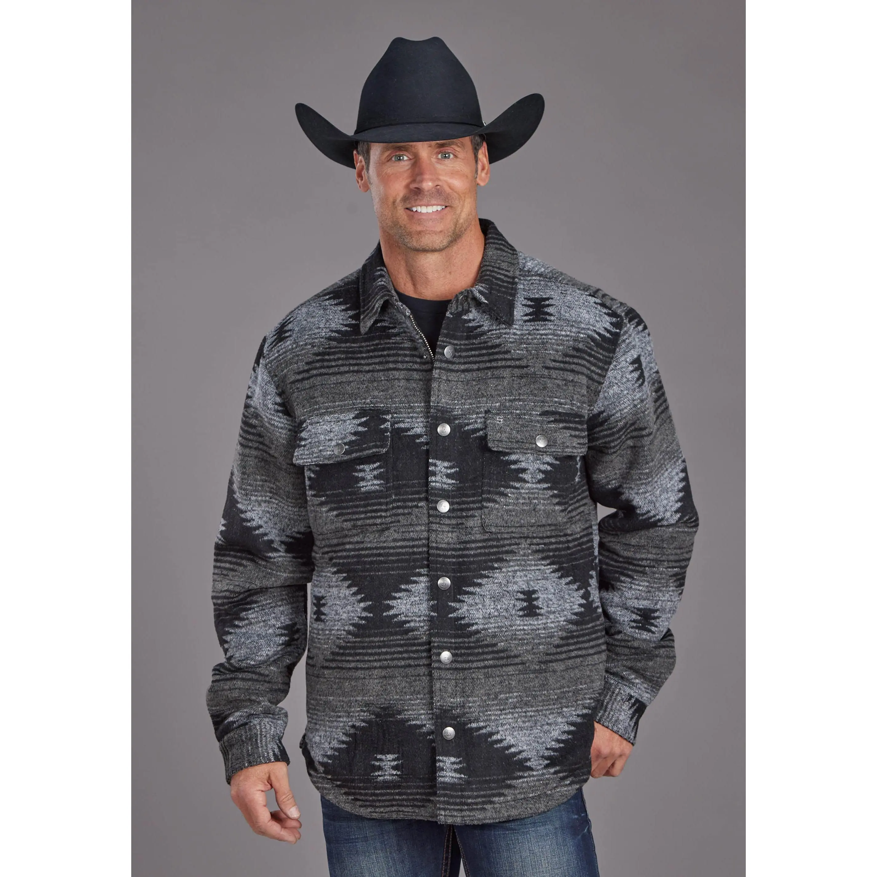 Men's Stetson Aztec Western Wool Jacket