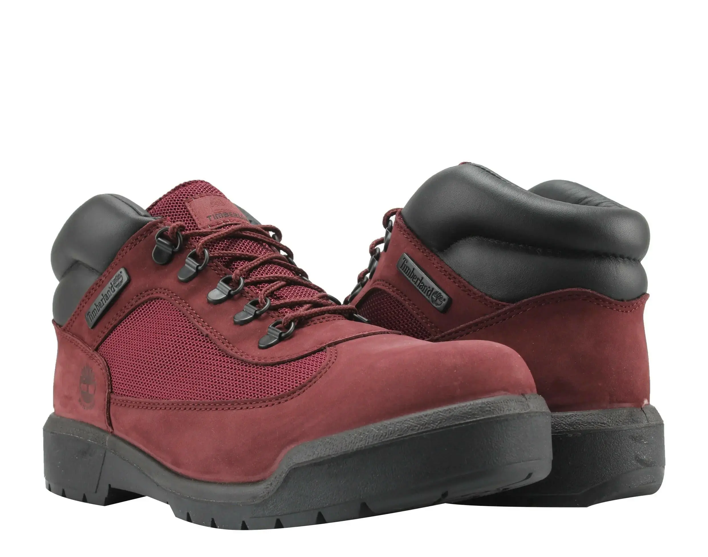 Timberland Waterproof Field Boot in Burgundy Leather | Men's