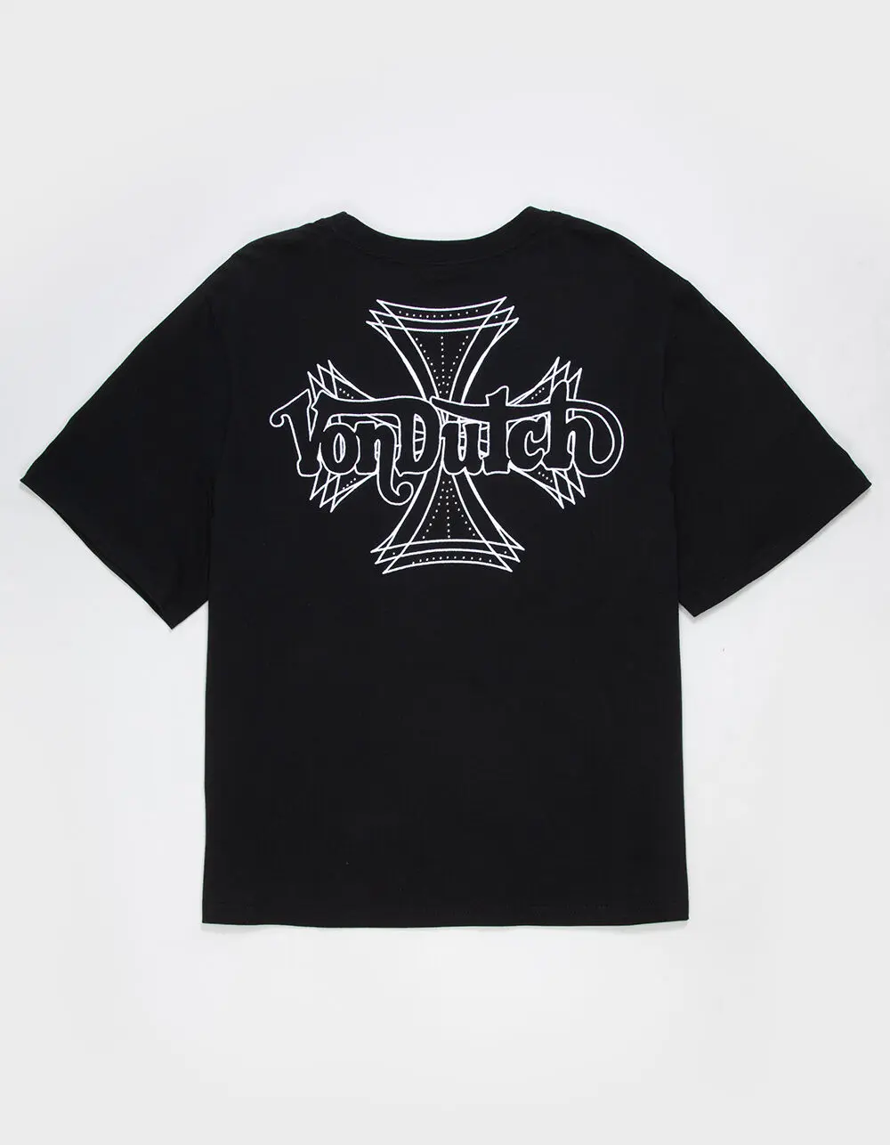 VON DUTCH Cross Rhinestone Mens Boxy Tee