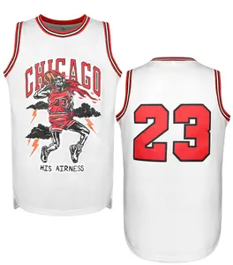 CHICAGO stitched Men's Casual Sporty Sleeveless Basketball Jersey for Training Competition, Vintage Jerseys, Men's Sport &Outdoor Clothing for All Seasons Christmas gifts
