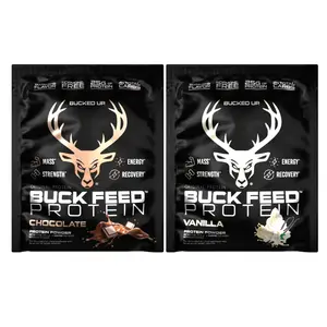 Bucked Up Buck Feed Protein Sample Packs Edible Fitness Supplement