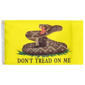Gadsden Rattle Snake 3'X5' Flag 100D Polyester (90cm x 150cm) Gadsden DTOM (G2) RolFlags