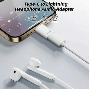 Type C To Lightning Audio Adapter USB C Male To Lightning Female Earphone Headphone Converter Usb C Compatible
