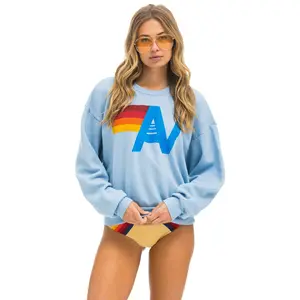 LOGO RELAXED CREW SWEATSHIRT - ICE