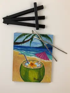 Fresh coconut at the beach