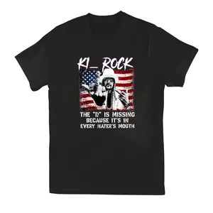 KR American Flag Shirt, Bold Rock Concert Graphic Tee, Patriotic Rebel Outfit, USA Freedom Streetwear, Tour Inspired Unisex T-Shirt for Fans