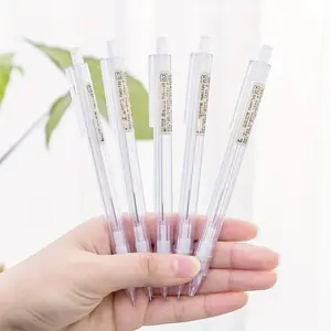 5pcs Transparent Mechanical Pencils 0.5mm/ 0.7mm Mechanical Pencil Stationery Writing Tools School Office Supplies