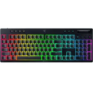 Razer BlackWidow V4 Low Profile HyperSpeed Wireless Gaming Keyboard: Orange Mechanical Switches - 2.4GHz Wireless & Bluetooth - Multi-Function Roller - 11 Control Buttons - Long Battery Life