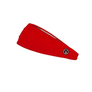 RAVEbandz The Pro - Wide Stretch Headband (Solid Red)