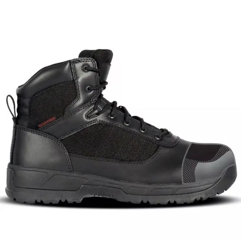 ROTHCO Men's Guardian 6-Inch Leather & Nylon Tactical Work Boots - Waterproof, Composite Toe, Oil-Resistant Sole, Polyester Accents, Round Toe, Laces, Classic Business Style for Outdoors
