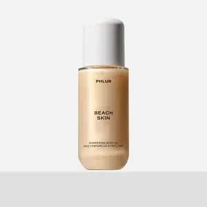 PHLUR Beach Skin Shimmering Body Oil - Sea Salt, Coconut Milk and Sandalwood - Ceramide-Rich Oils & Skin-Mimicking Lipids (4 Fl Oz)