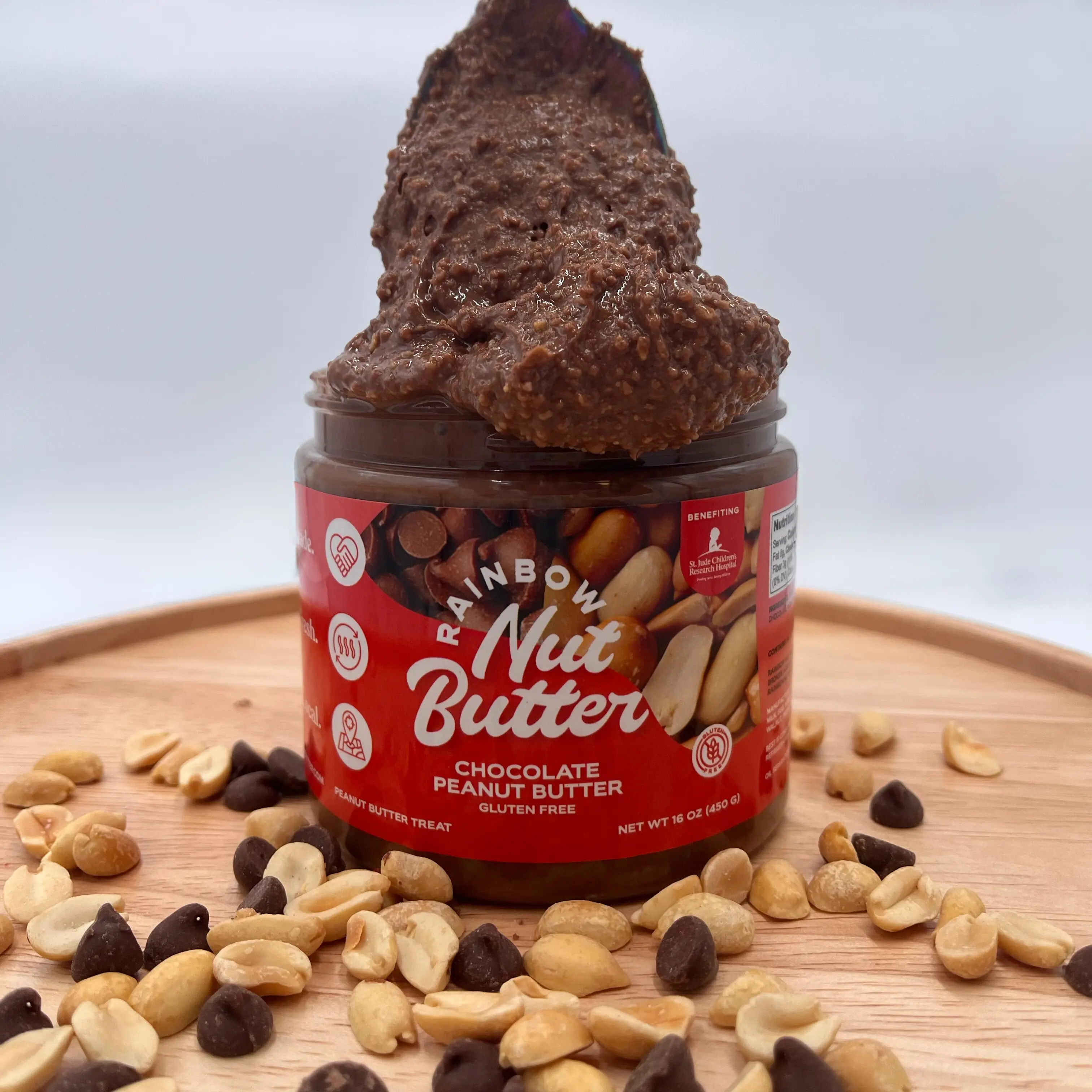 Milk Chocolate Peanut Butter Spread Gluten Free Honey Roasted Snack Dessert Dip Sweet