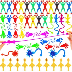 4PCS Stretchy Sticky Toy Party Favors Sticky Wall Climber Rolling Men Window Crawlers Party Favors for Kids for Party Favors Activity Gift