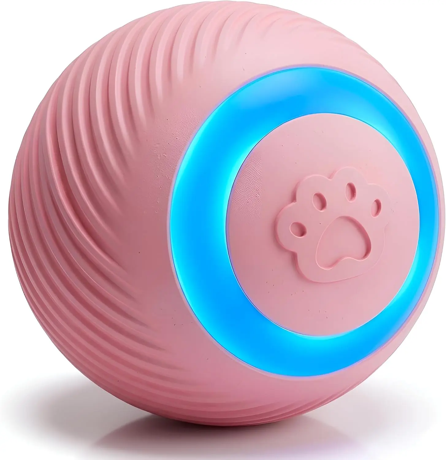 Interactive Cat Toy Ball, Electric Cat Ball with LED Lights, Rolling Cats Toy and Smart Automatic Moving Toy Balls for Cats, Kitten, Dogs with Type-C Charge Rechargeable Chirping Flapping Bird pet goods