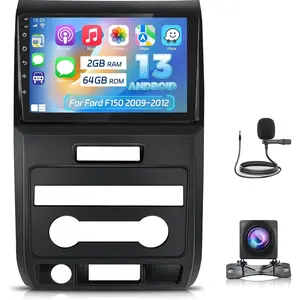 RIMOODY [2+64G] 9-Inch Android Car Stereo with Car Monitor for 2009-2012 F-Series Pickup, Wireless CarPlay, Android Auto, DSP, Multiple UI, GPS, WiFi, Steering Wheel Control + AHD Backup Camera (Father's Day Gift)