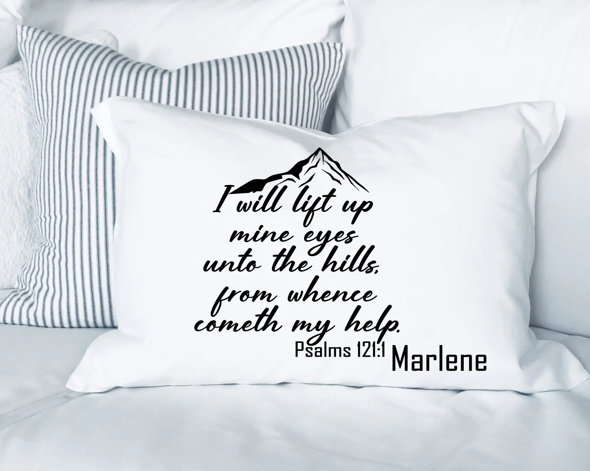 Personalized Prayer Pillowcase with Name and Scripture | Comfort Gift