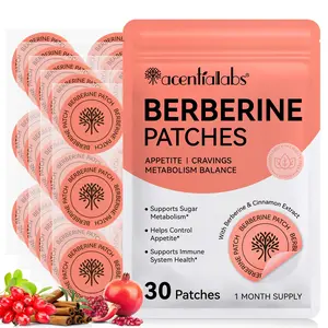 Acentiallabs Appetite Control Patch, 30pcs Per Bag, Contains Berberine, Cinnamon, Pomegranate Extract, Easy to Use, Metabolism Balance