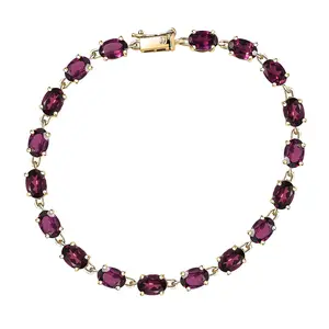 AAA Radiant Ember Garnet 17.35 ctw Royal Glow Bracelet in 10K Yellow Gold 7.25 In Christmas Gifts