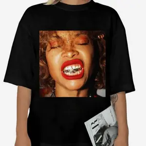 Retro Erykah Badu Unisex 90'S Shirt Vintage Erykah Badu Shirt Top Womenswear Underwear Lady Hoodied Trendy Crewneck Sweatshirt Unisex Everyday Cotton Tee