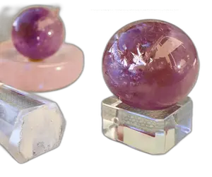 Premium Amethyst Sphere – Translucent Light Purple Crystal (High-Grade Clarity, 0.75")