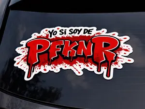 PfnkR UV Laminated Sticker Yo Si Soy De Design for Laptops Notebooks Easy Peel and Stick Application Compact Size Modern Finish