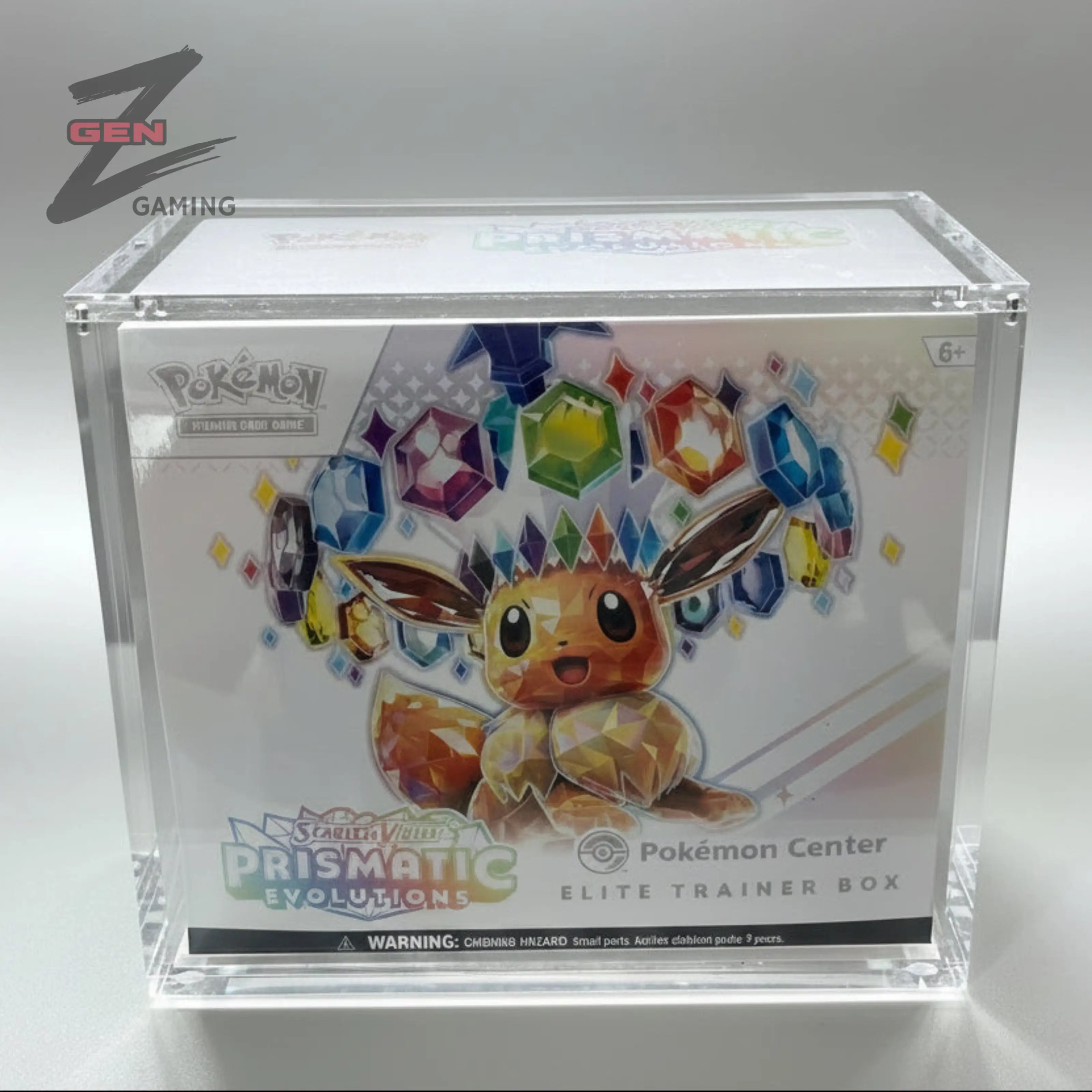Pokemon ETB Acrylic Case for Elite Trainer Box Storage and Display 99% UV Resistant Magnetic Lid