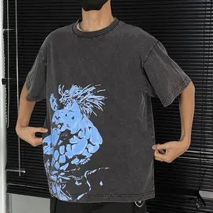 Dio Brando Tee JoJo's Bizarre Adventure Inspired Anime Shirt Vintage Oversized Washed Cotton T-shirt, Unisex Menswear Top Streetwear Shortsleeve Crewneck Tshirt Tropical Casual #FallFreshness