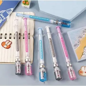 2026 Viral Syringe-Shaped Gel Pen, 0.5mm Cute Colorful Creative Pen, Fun Novelty Student Stationery for School Office