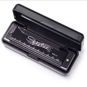 Blues Harmonica 10 Holes 20 Notes in Key C, Perfect for Beginners, Professional Durable Portable Diatonic Harmonica with Adult Case, Musical Instrument