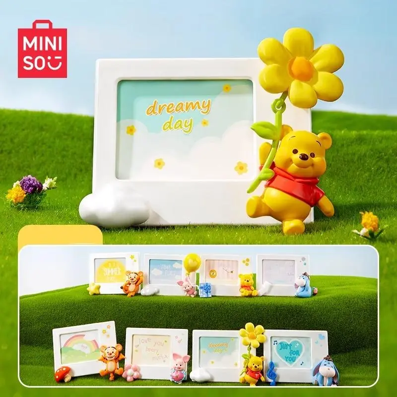 Disney Winnie the Pooh Polaroid Series Sealed Random 1-Piece Blind Box Figurine - Cartoon Character Animal Magnets, Adorable Anime Collectible Character Figurines, Plastic Refrigerator Decorating Magnets, Back to School Gift, Magnetic