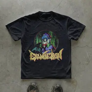 Rei Ayanami Bat T-Shirt, Anime Evangelion Graphic Tees, Unisex Tshirt, Gifts Shirt, Menswear Womenswear Streetwear, Aesthetic, Heavyweight Cotton Comfort Top Regular Fit Y2k Outfit Outdoor Affliction Clothes