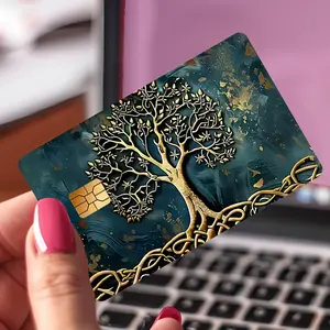 "The Tree of Life"Credit Card Sticker Used for EBT, Transportation, Keys, Credit Cards, Debit Cards, Card Skins, Protect Bank Cards, No Bubbles, Waterproof, Suitable for Small Chip Cards