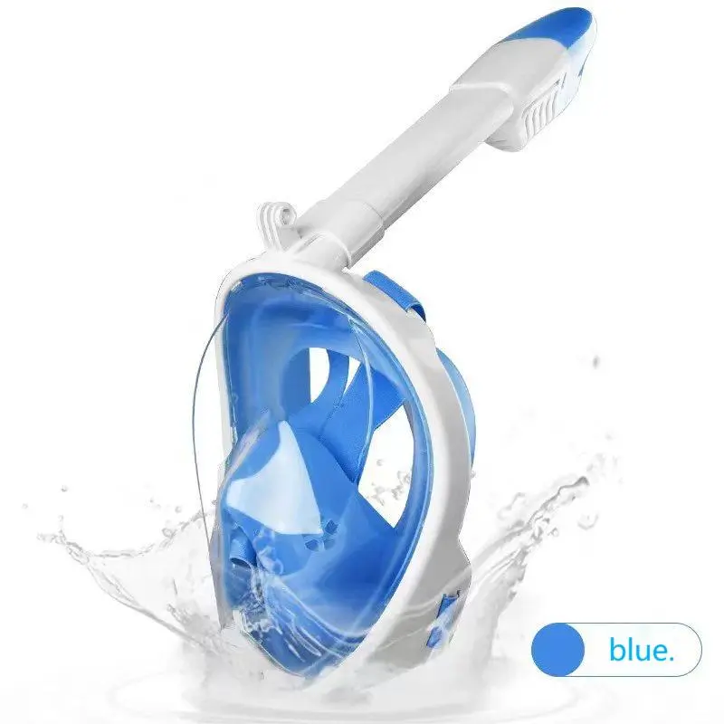 1PC Full-Face Diving Mask, Anti-Fog Snorkeling Mask with 180° Panoramic View, Innovative Leak-Proof System, Detachable Camera Mount, Water Sports Equipment for Diving, Ideal Gift for Water Sports Enthusiasts, Anti-Fog Diving Masks, Full-Face Diving Masks
