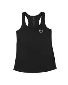 FLAG-UP Women's Performance Tank Top - Black, Athletic Top For Flag Football