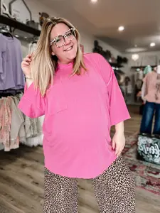 Pink Oversized Top