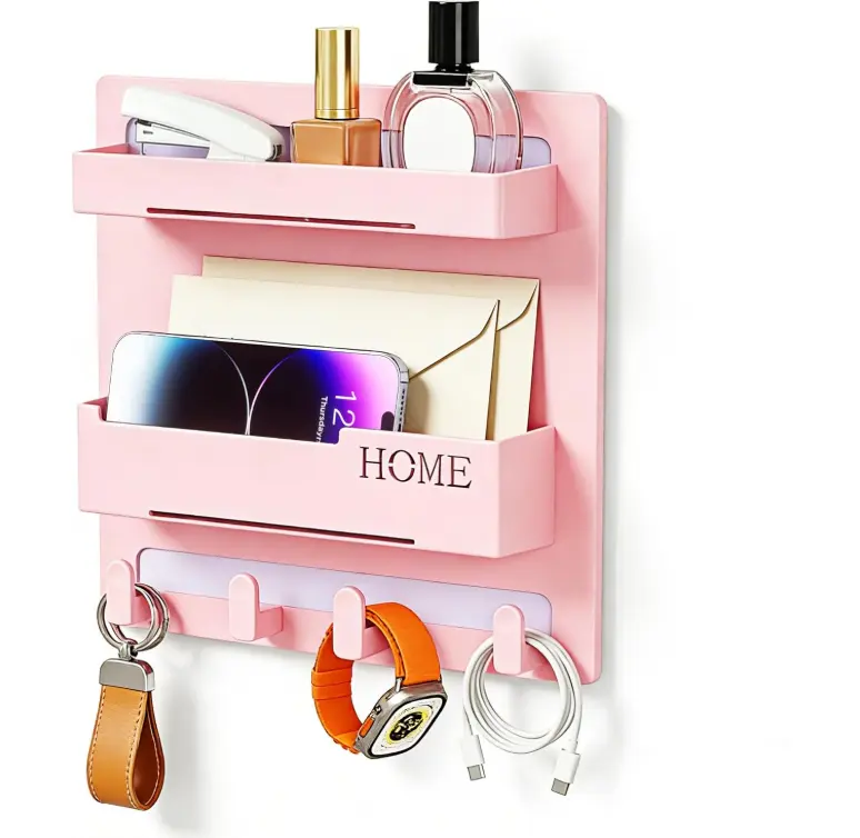 Floating Shelves for Bedside Shelf Accessories Organizer, Wall Mount Self Stick On, Cute Room Decor Aesthetic, Girls Room Decor, Cool Stuff For Bedroom Storage And Organization, Bedside Wall Organizer