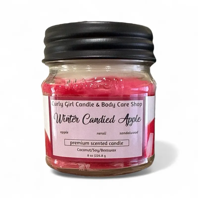 Winter Candied Apple Candle Collection