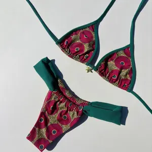 Push Up Bikini 2025 Sexy Women Swimsuit Female Swimwear Micro Bikini Set Bandeau Swimming Suit Beachwear Print Brazilian Biquini