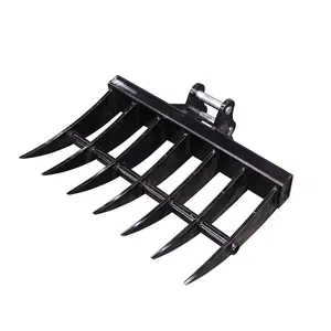 Mini Excavator Rake Attachment 600mm 7- tooth 1-3 Ton Excavator