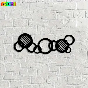 1pc Abstract Link Metal Wall Art, Sleek Abstract Link Statue Mural, Ideal Gift for New Year, Easter, Modern Decor Enthusiasts, Rust-Resistant Metal Wall Decor Wall Sculptures, Perfect for Indoor Wall & Outdoor Fence Abstract Art Enthusiasts