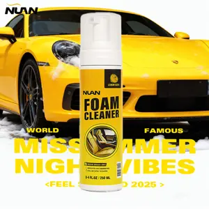 NUAN Foam Interior Cleaner – Safe for Car Interiors, Plastic & Leather, Water-Free Spray Wipe, Powerful Stain Removal, Non-Damaging Non-Ionic Formula, Forms Protective Layer for Lasting Shine