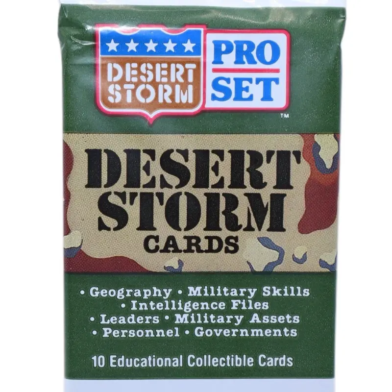 1991 Pro Set Desert Storm Trading Card Pack (HUSSEIN ROOKIE CHASE)