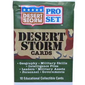 1991 Pro Set Desert Storm Trading Card Pack (HUSSEIN ROOKIE CHASE)